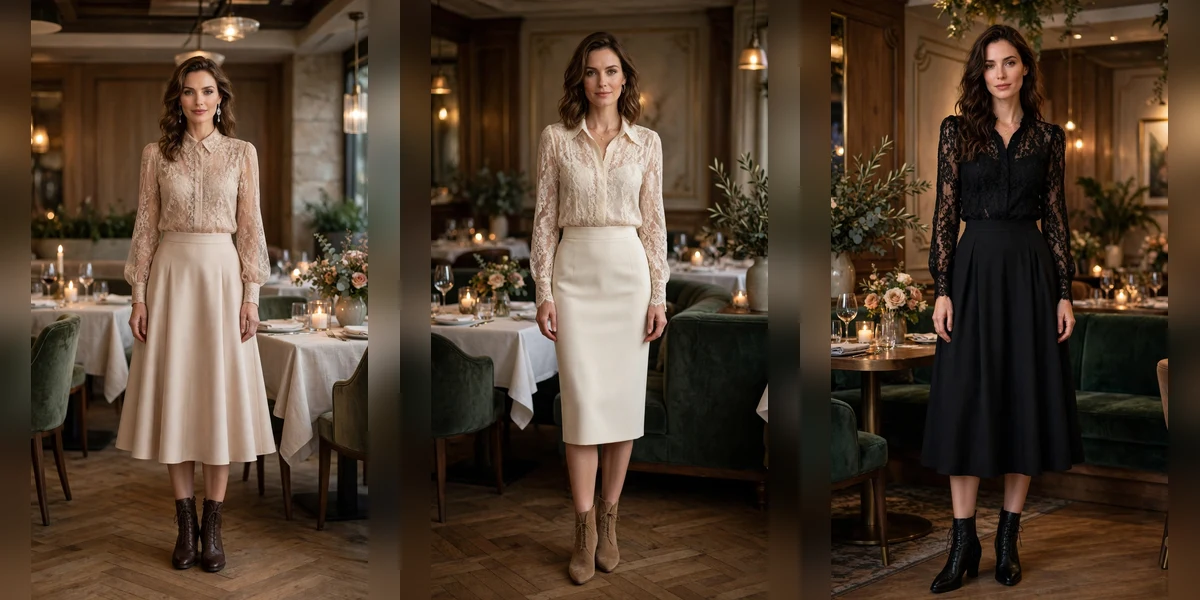 22 Lace Blouse Outfits for Romantic Dinners That Are Chic, Romantic and Easy to Wear
