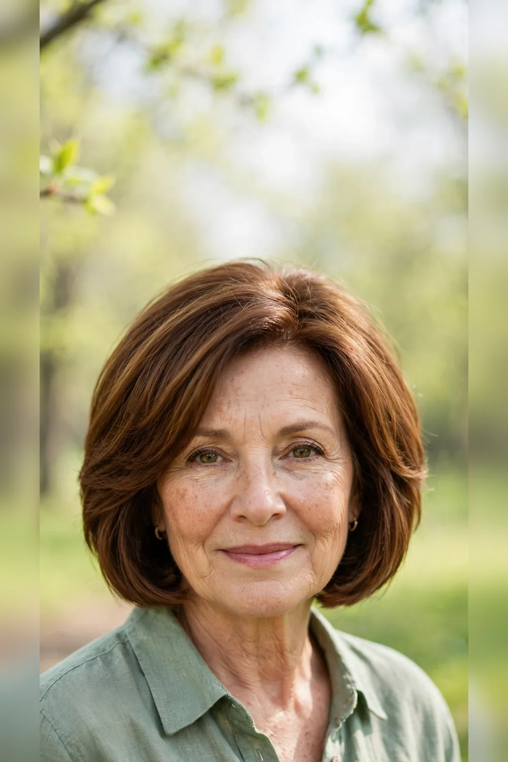 Layered Bob Haircuts With a Chin-Length Shape