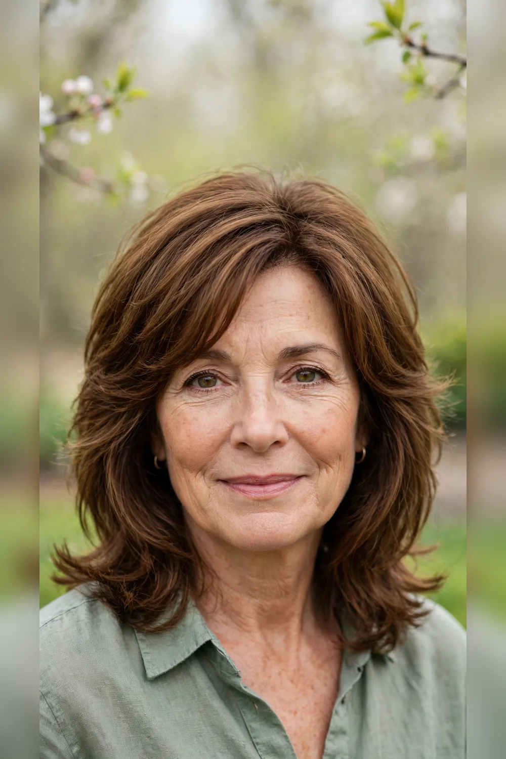22 Layered Haircuts for Women Over 50 for Spring with Shoulder Length Movement That Feel Fresh, Flattering and Easy to Wear 8 Layered Haircuts With a Matte Finish