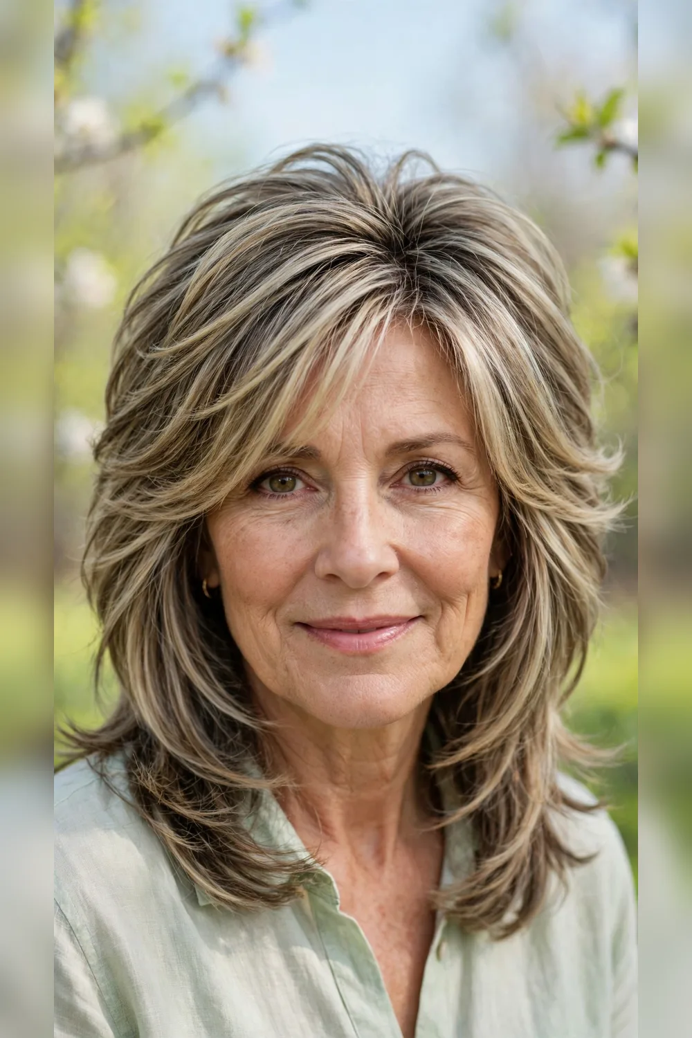 22 Layered Haircuts for Women Over 50 for Spring with Shoulder Length Movement That Feel Fresh, Flattering and Easy to Wear 9 Layered Haircuts With Fine-Hair Volume