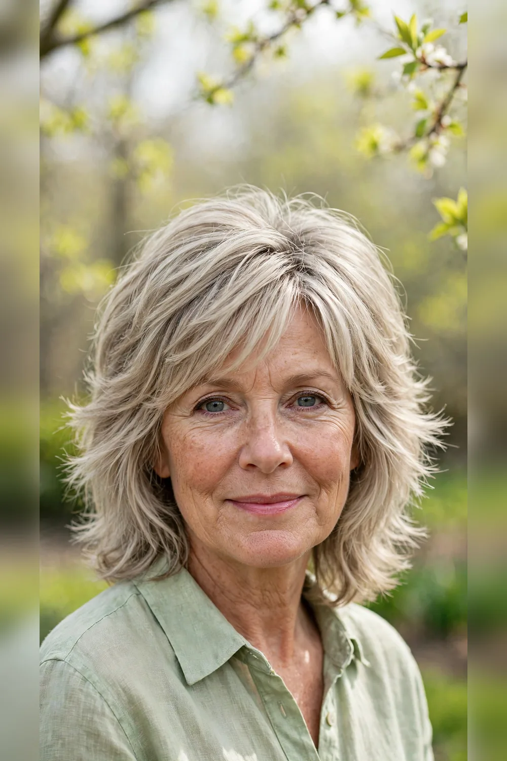 22 Layered Haircuts for Women Over 50 for Spring with Shoulder Length Movement That Feel Fresh, Flattering and Easy to Wear 13 Layered Haircuts With Textured Ends