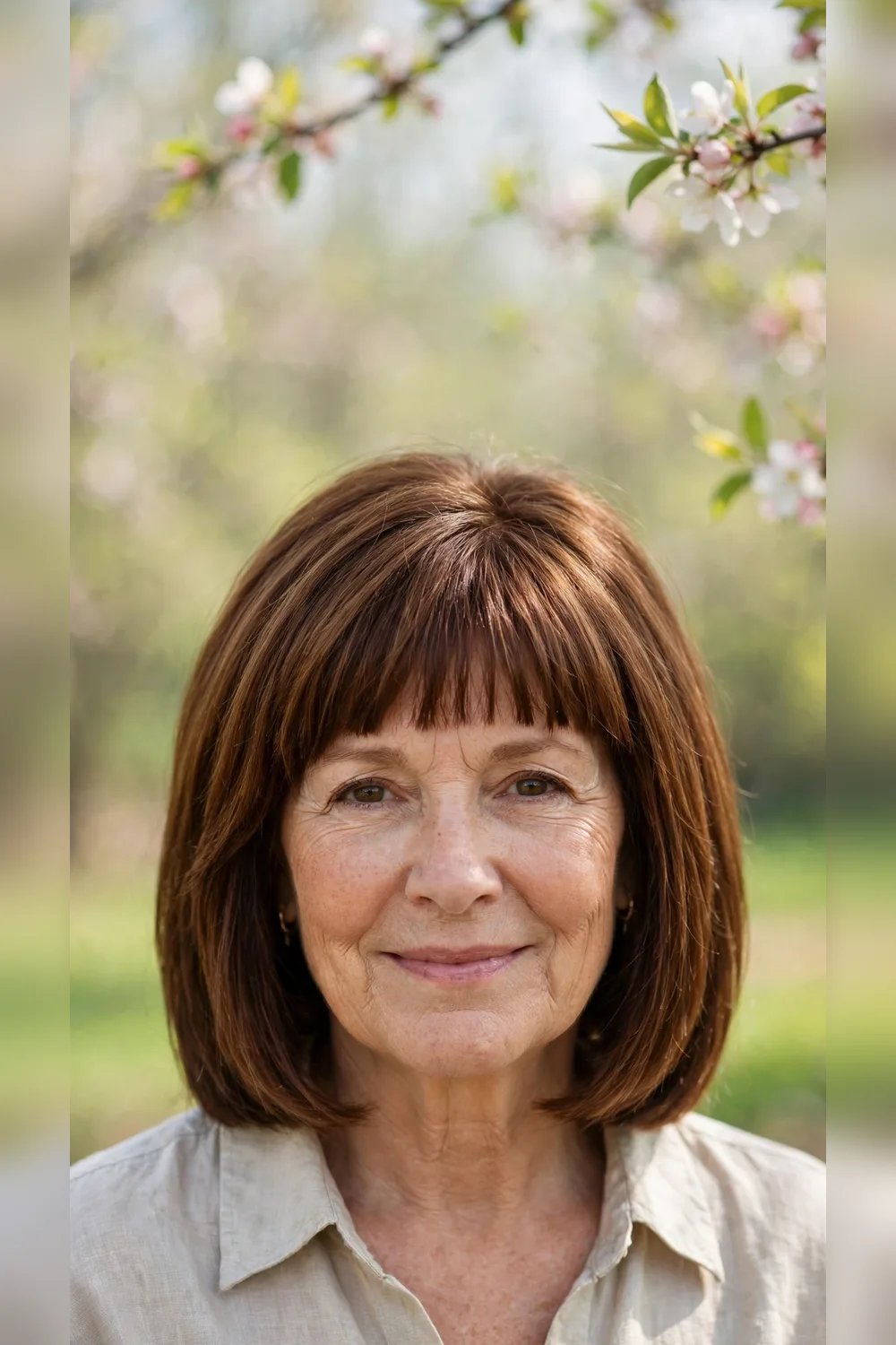 22 Layered Haircuts for Women Over 50 for Spring with Shoulder Length Movement That Feel Fresh, Flattering and Easy to Wear 19 Layered Haircuts With a Blunt Perimeter