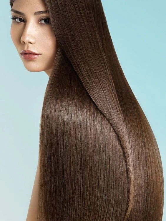38 Long Glass Hair Hairstyles For Women In Their 30s With Straight Polished Lengths That Are Sleek, Shiny and Polished 4 Long Polished Glass Hair With Blunt Ends