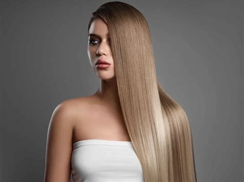 38 Long Glass Hair Hairstyles For Women In Their 30s With Straight Polished Lengths That Are Sleek, Shiny and Polished 11 Straight Glass Lengths With Blunt Ends