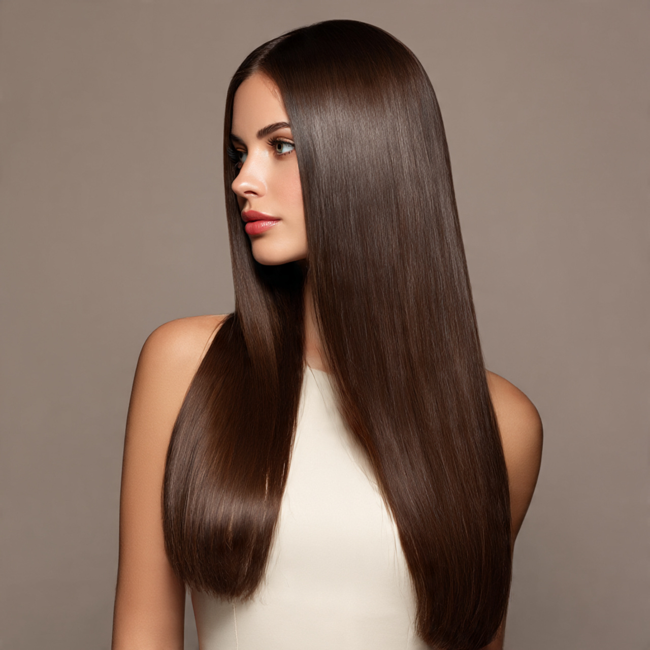 38 Long Glass Hair Hairstyles For Women In Their 30s With Straight Polished Lengths That Are Sleek, Shiny and Polished 13 Straight Glass Lengths With A High Shine
