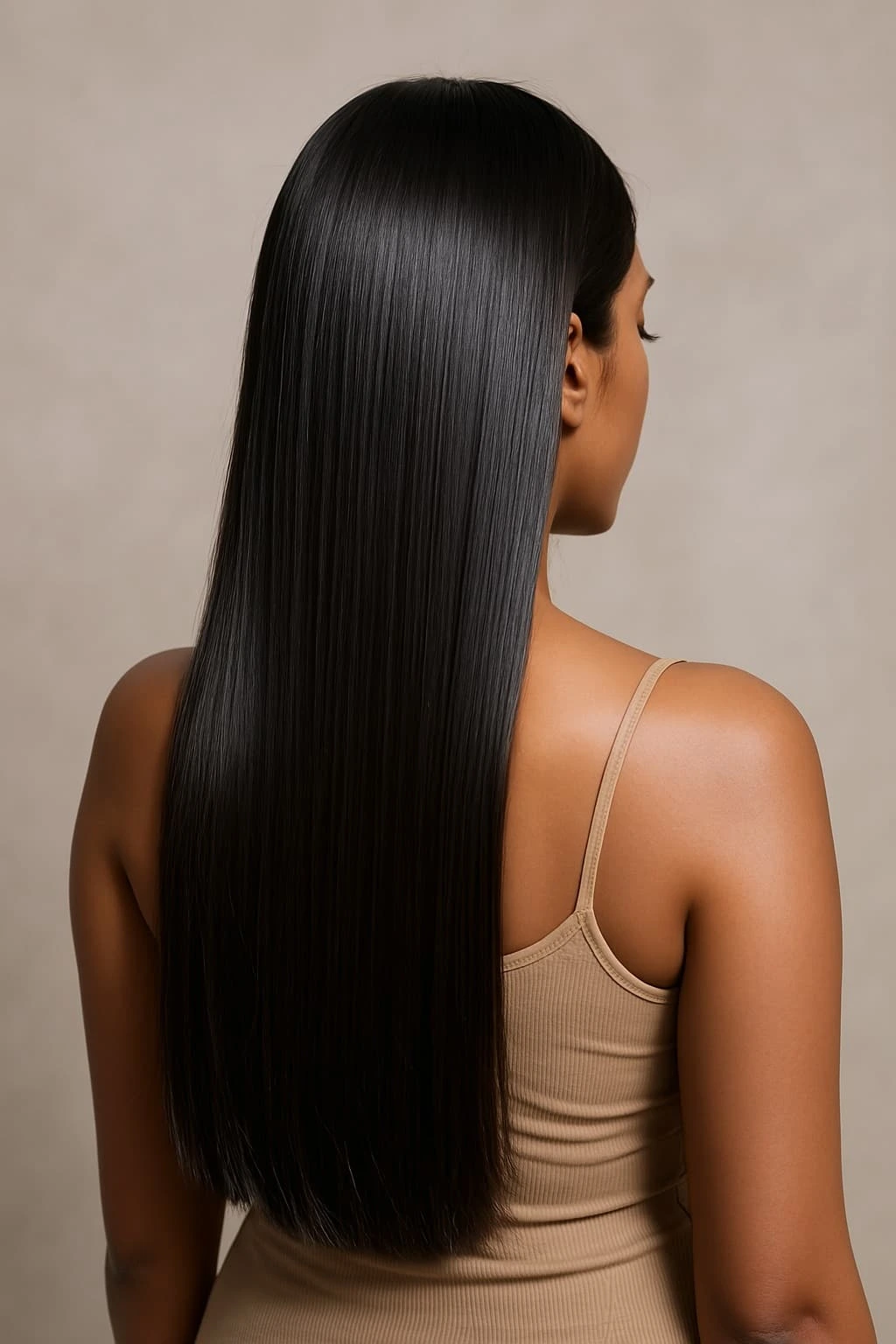 38 Long Glass Hair Hairstyles For Women In Their 30s With Straight Polished Lengths That Are Sleek, Shiny and Polished 15 Straight Glass Lengths With Glossy Roots