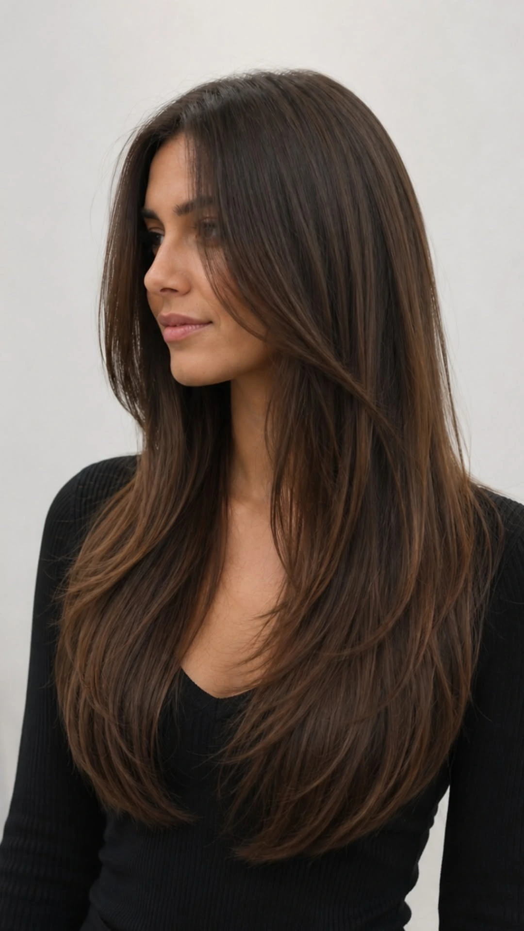 38 Long Glass Hair Hairstyles For Women In Their 30s With Straight Polished Lengths That Are Sleek, Shiny and Polished 25 Sleek Long Layers With Blunt Ends