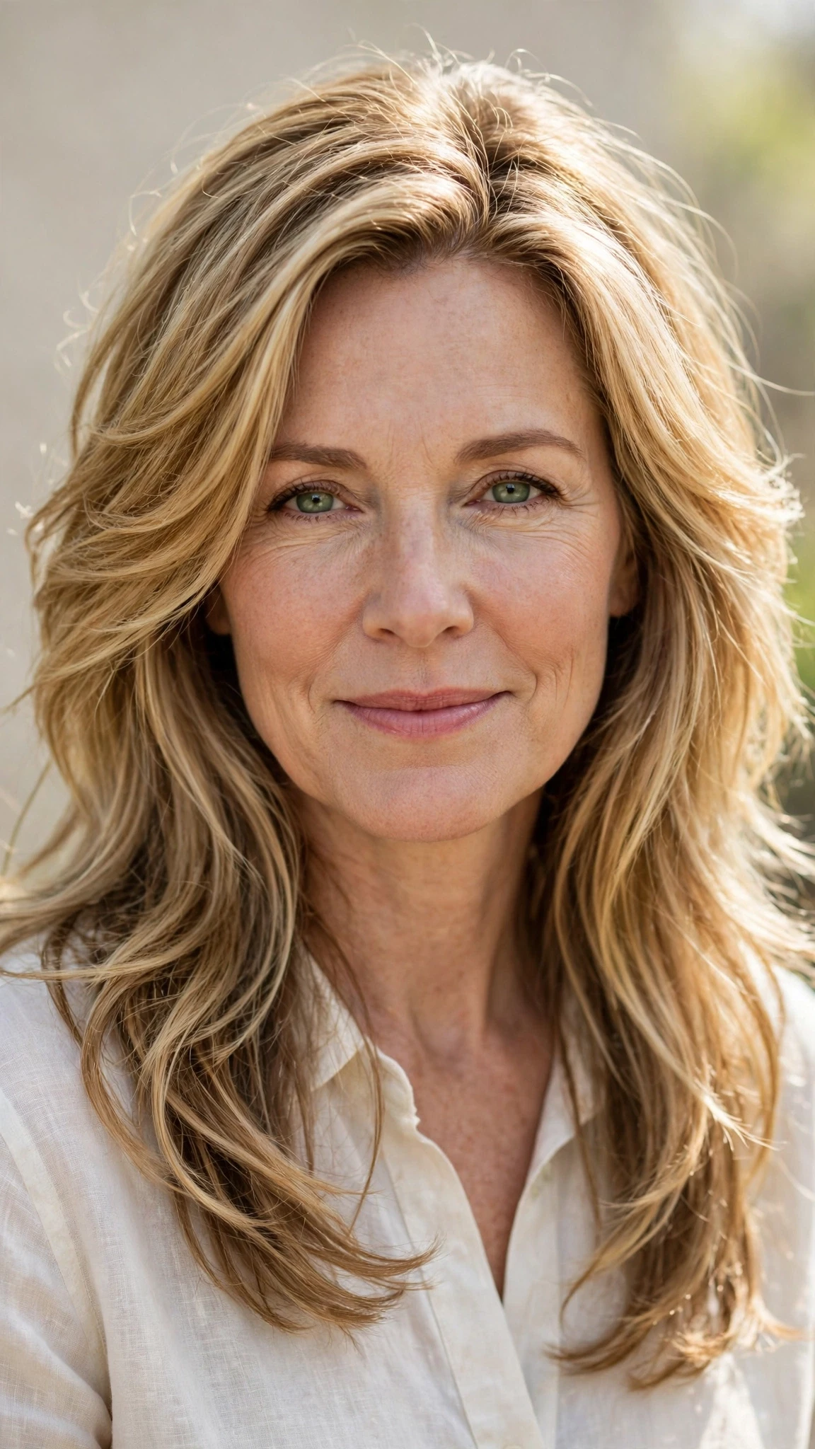 Long Layered Spring Hairstyles With Highlights And Shine With Gentle Tousled Texture, Graduated Layers And Honey Blonde Shine