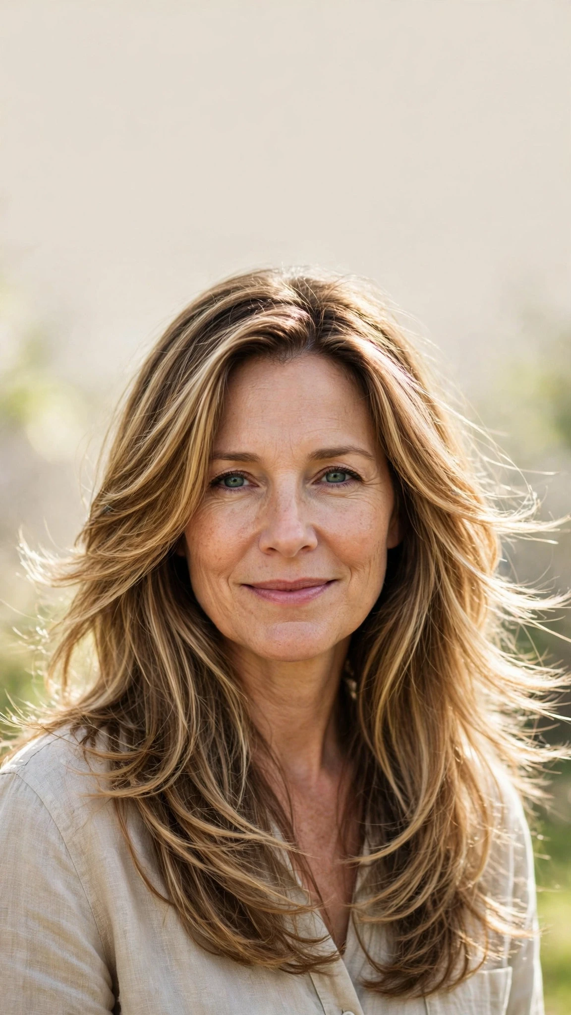 Long Layered Spring Hairstyles With Highlights And Shine With Airy Feathered Movement, Blunt Ends With Soft Layers And Soft Golden Pieces