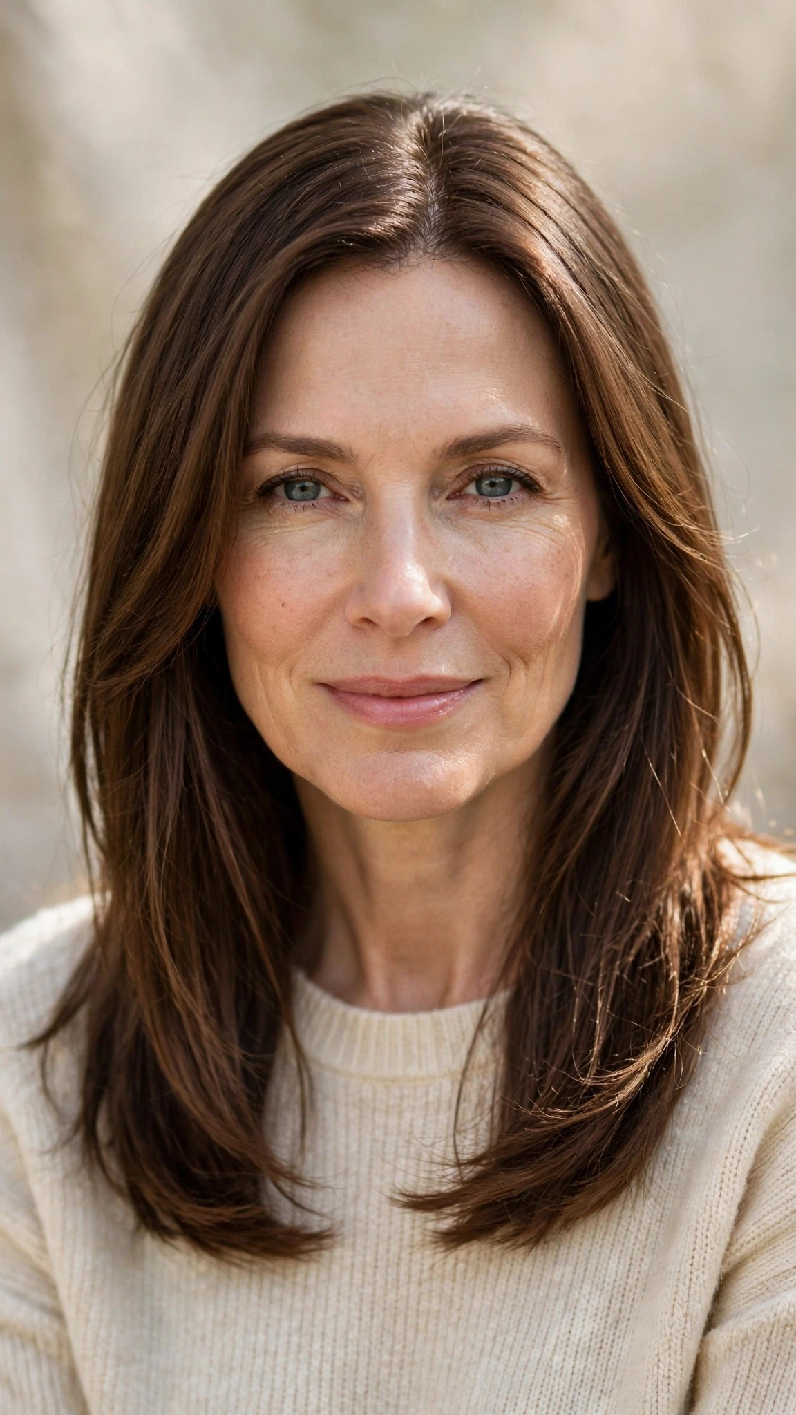 Long Layered Spring Hairstyles With Soft Movement With A Sleek Straight Finish, Wispy Pieces Around The Face And A Fresh Salon Shine