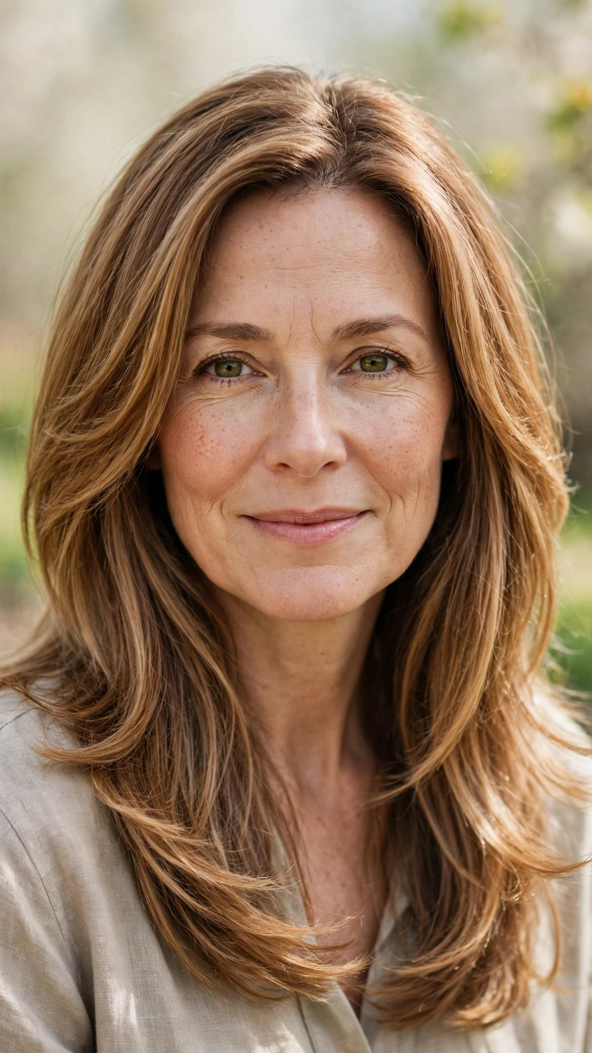 Long Layered Spring Hairstyles With Soft Movement With Silky Smooth Strands, Feathered Ends And Warm Caramel Tones
