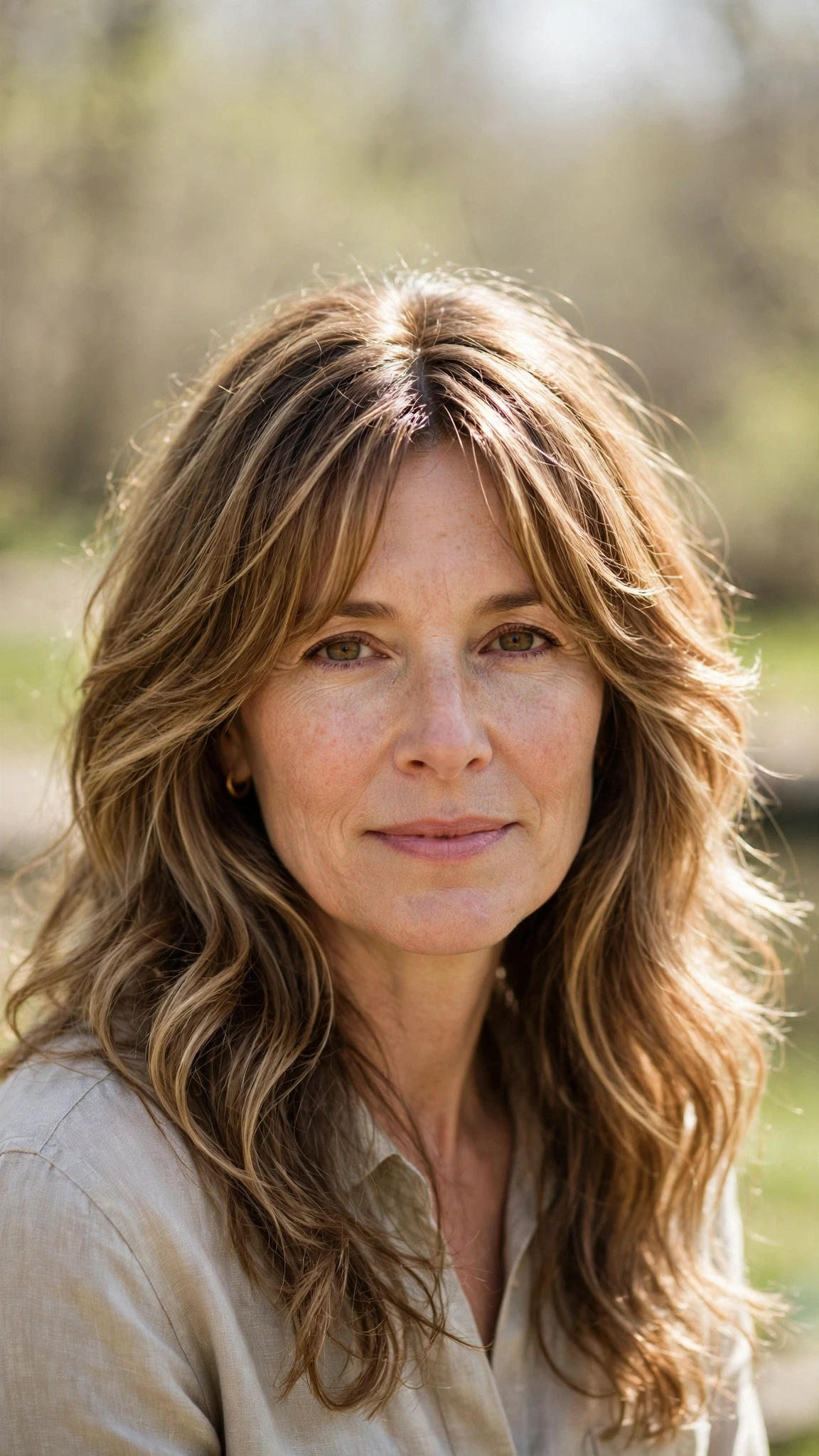 Long Layered Spring Hairstyles With Wavy Ends With A Relaxed Lived-In Wave, Curtain Pieces And Sunlit Dimension