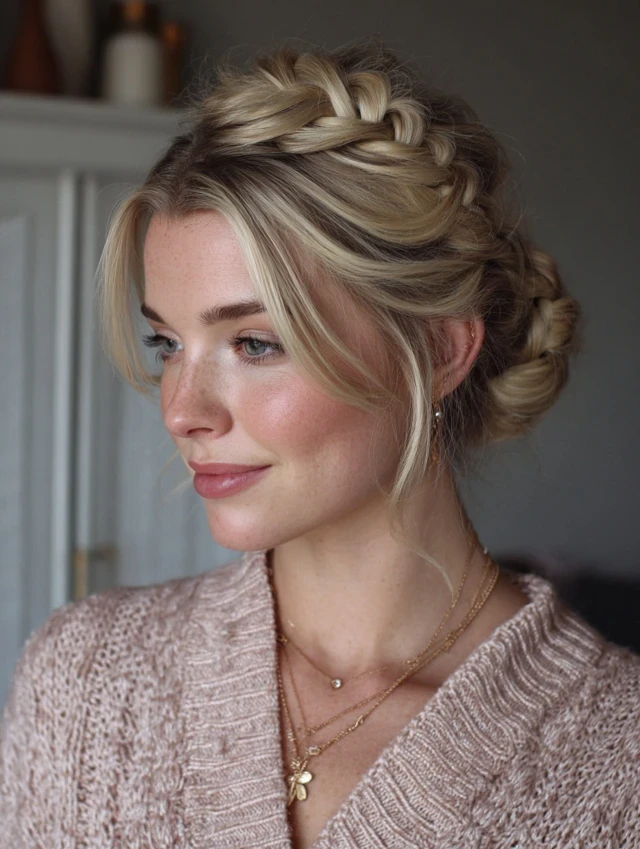 Soft Face-Framing Braid With A Relaxed Finish