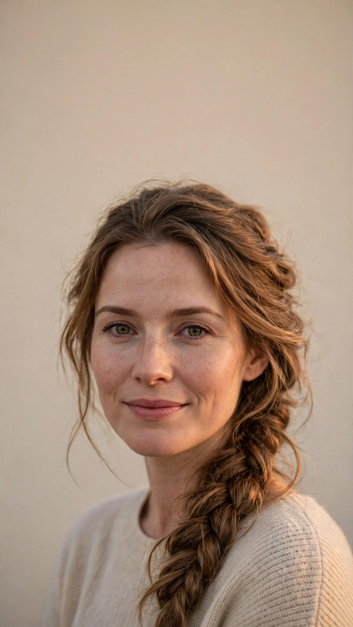 Gentle Evening Braid With Pulled-Out Volume