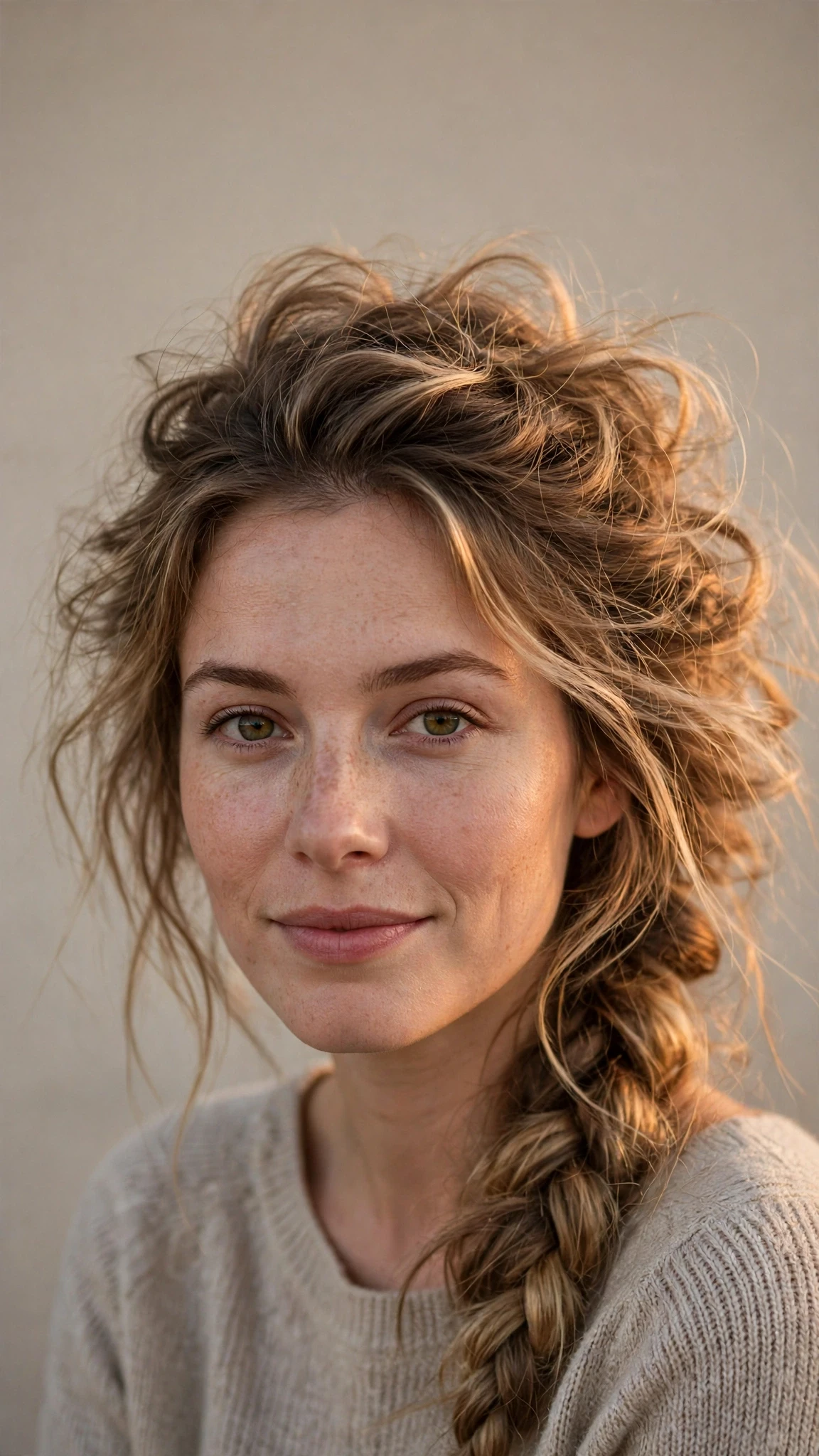 Pulled-Out Fine Braid With Pulled-Out Volume