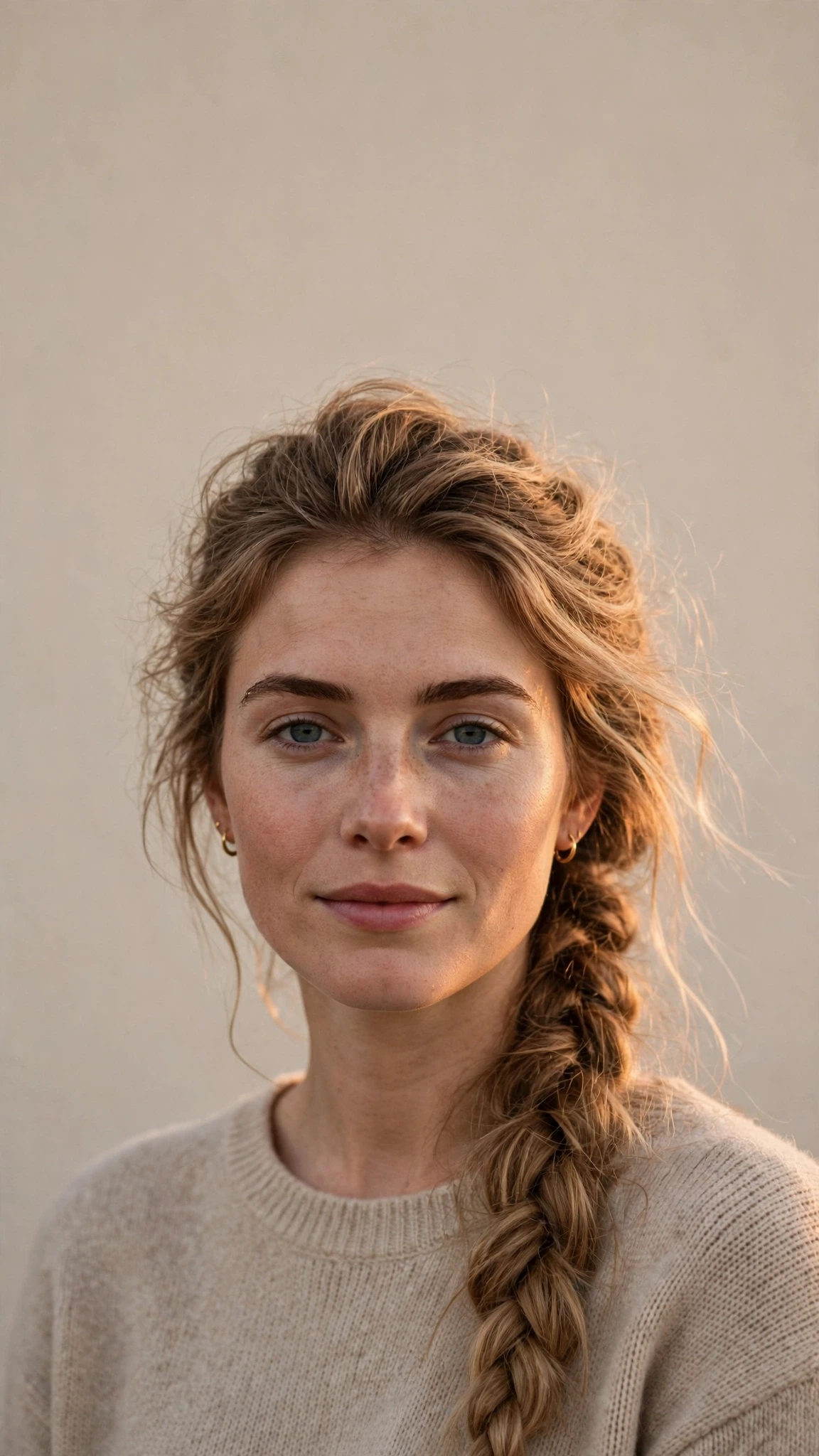 Pulled-Out Fine Braid With Soft Fullness