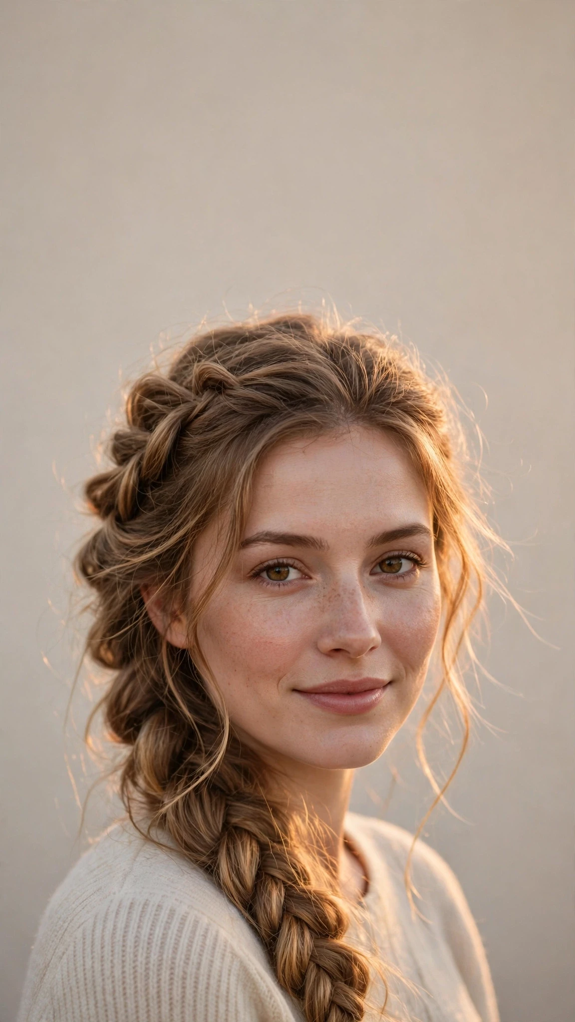 Fine-Hair Romantic Braid With Pulled-Out Volume