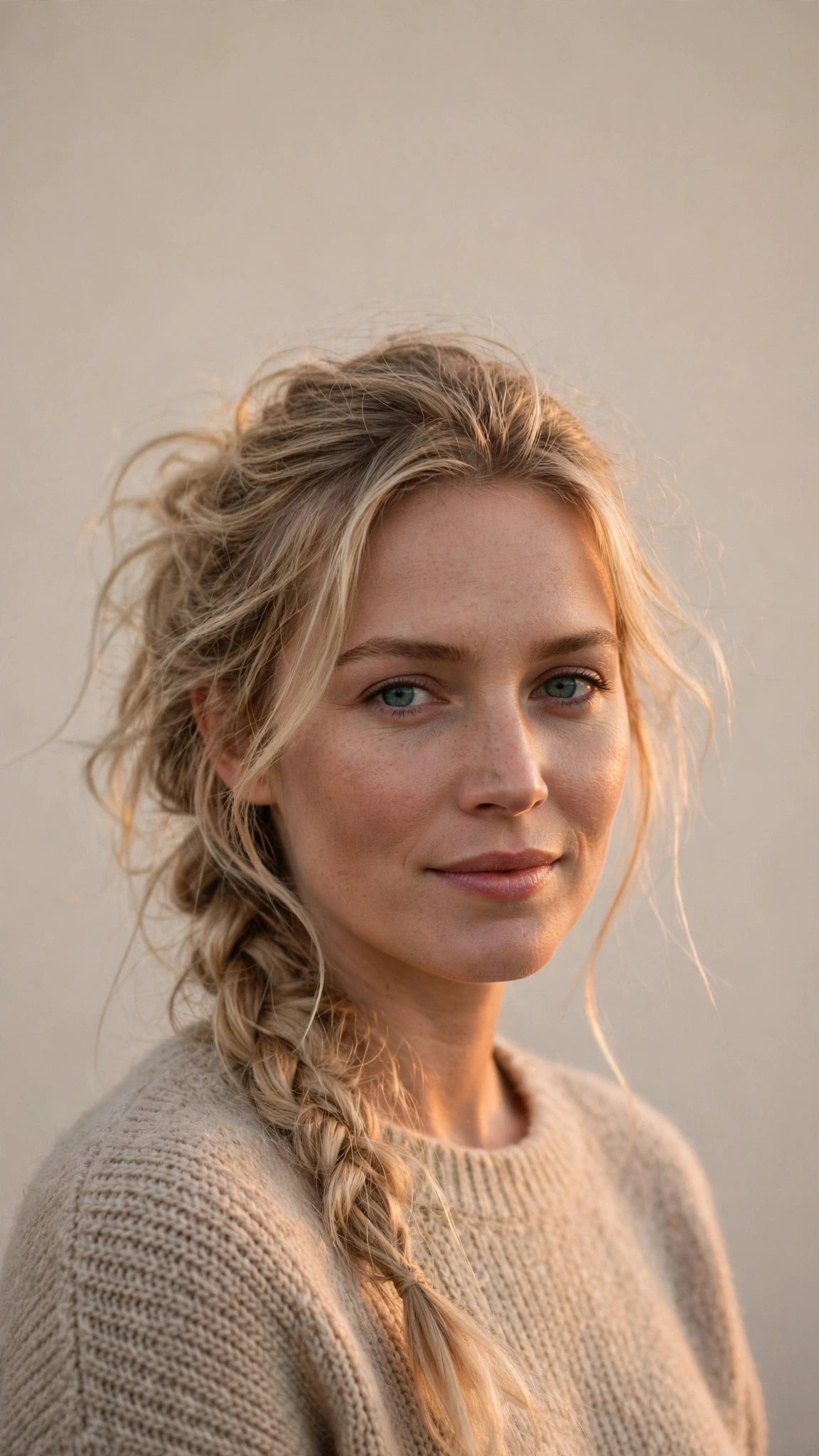 Fine-Hair Side Braid With Pulled-Out Volume