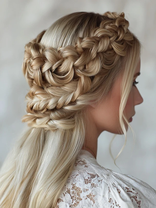 Fine-Hair Crown Braid With Soft Fullness