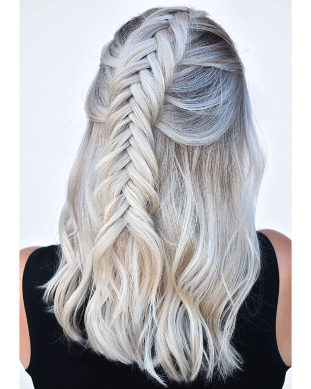 Thick Fishtail Braid With A Relaxed Edge