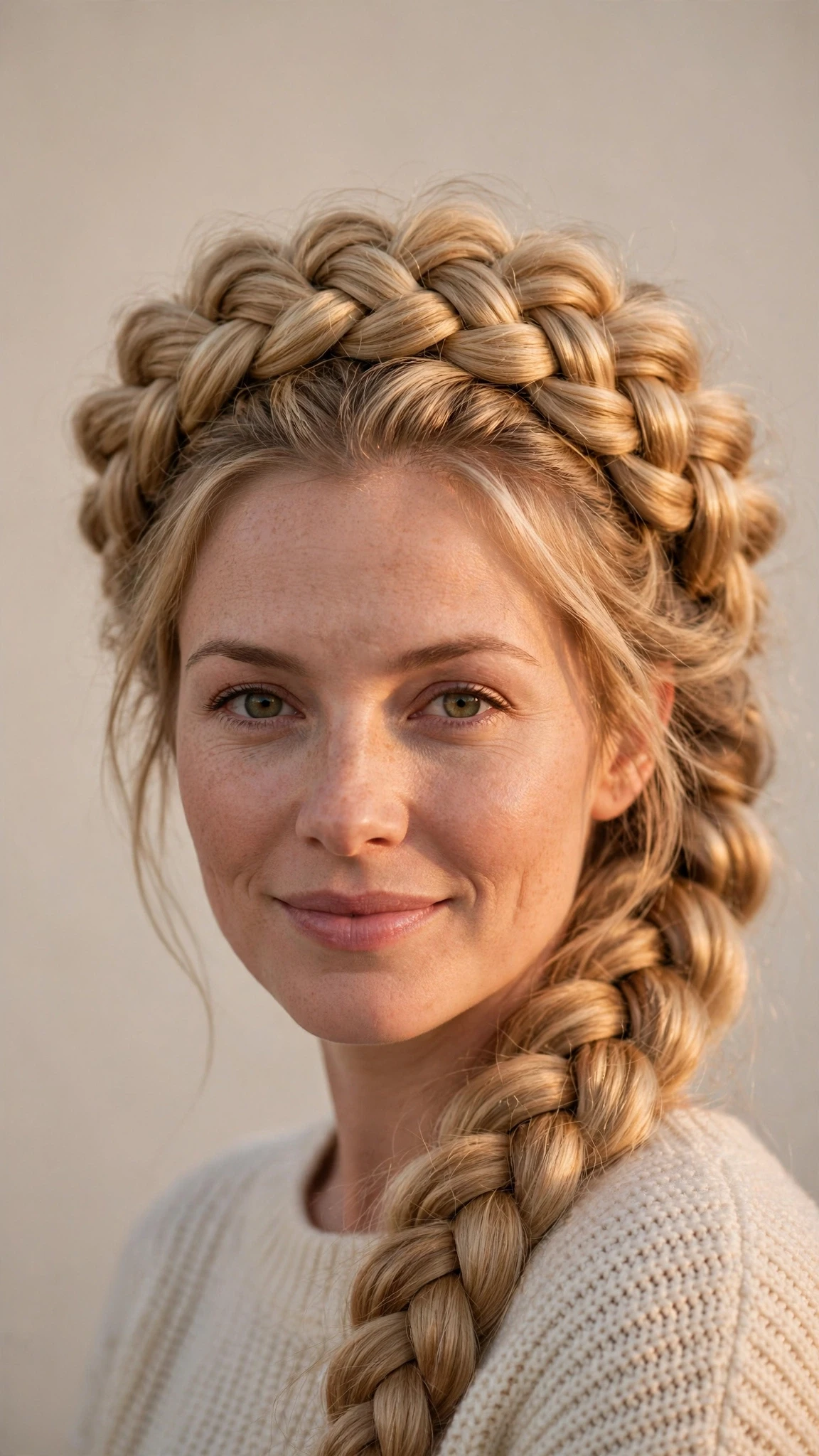 Thick Crown Fishtail With Pulled-Out Volume