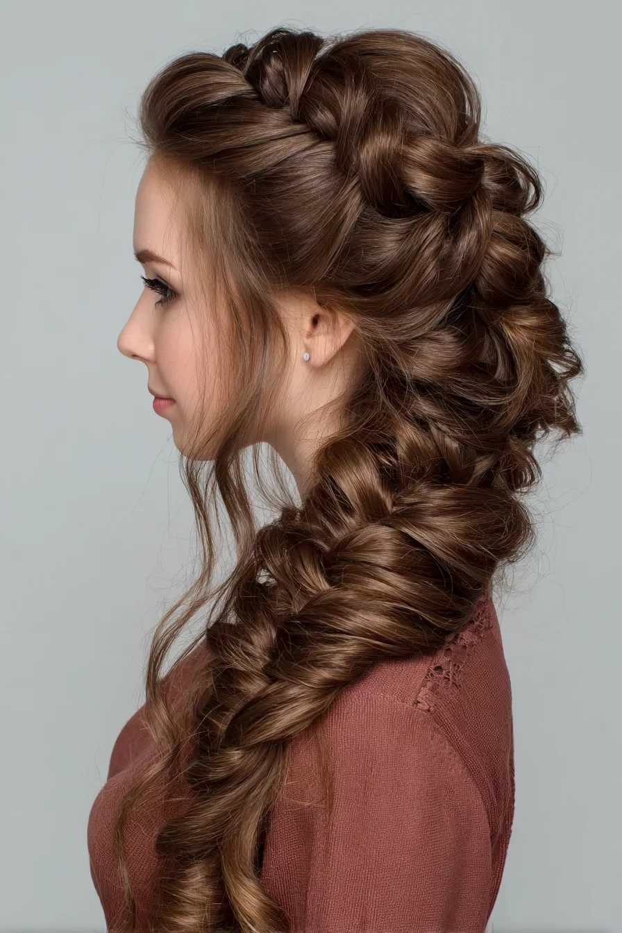 Thick Crown Fishtail With Soft Texture