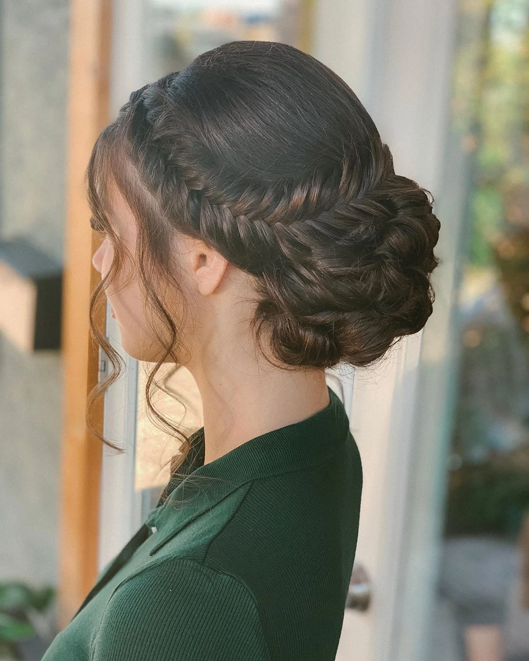 Thick Evening Braid With A Relaxed Edge