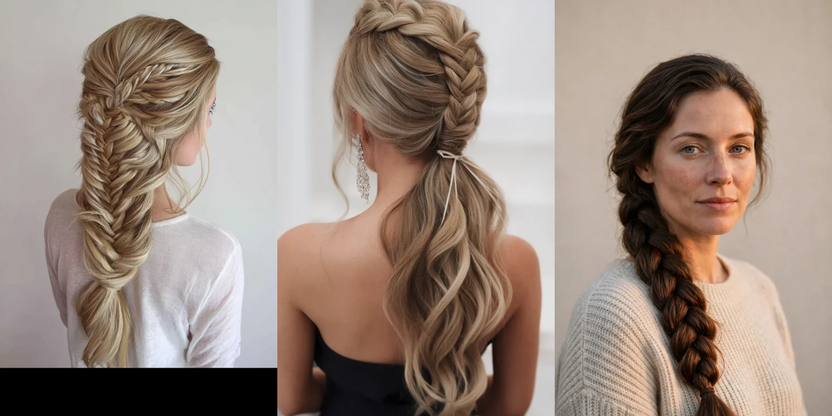 40 Loose Braid Hairstyles For Thick Hair With A Fishtail Finish That Are Soft, Romantic and Effortless