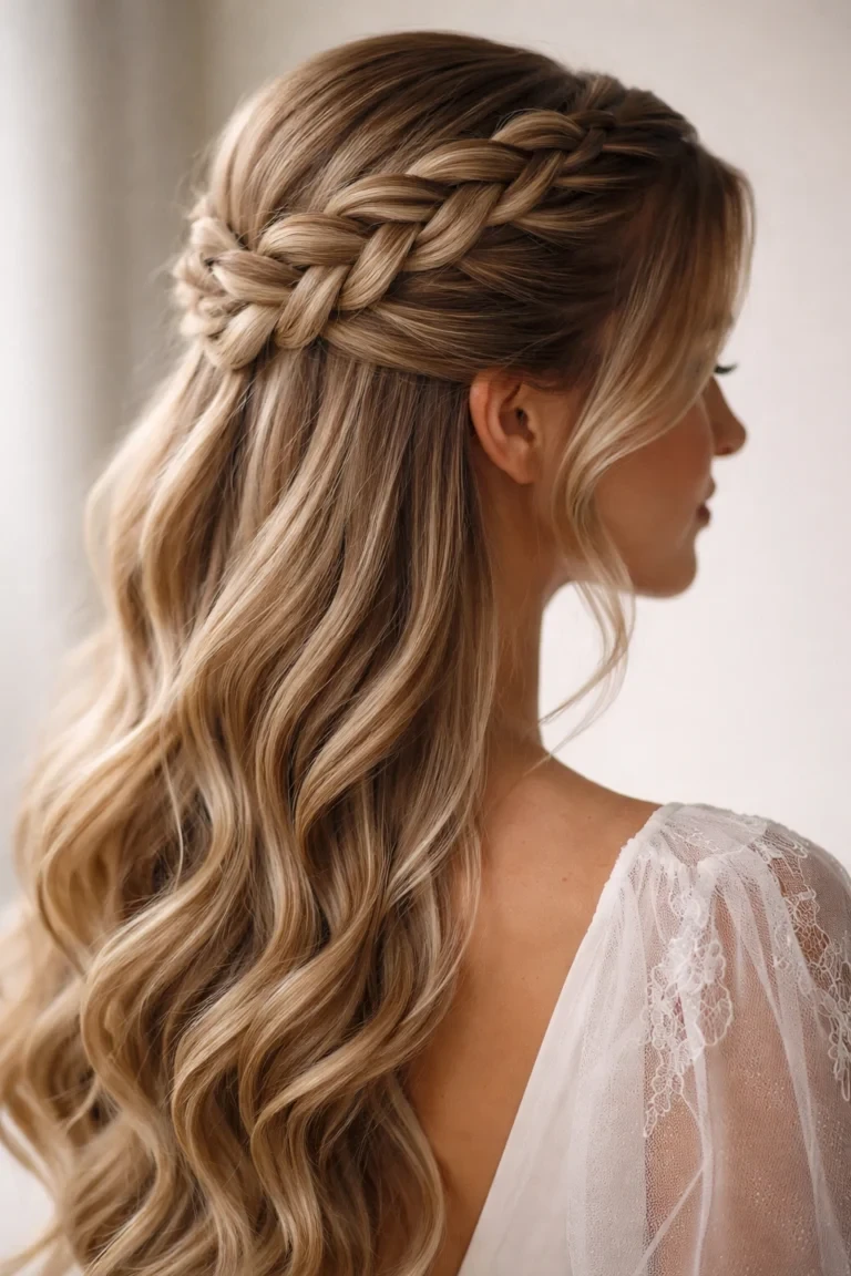 Romantic Halo Braid With Pulled-Out Volume