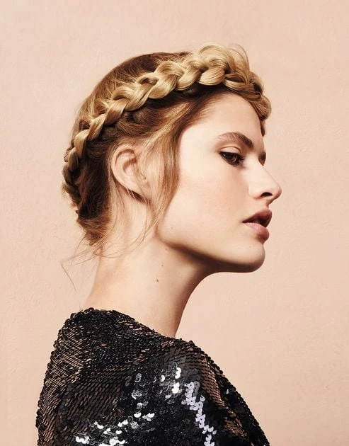 Romantic Halo Braid With A Glossy Shine
