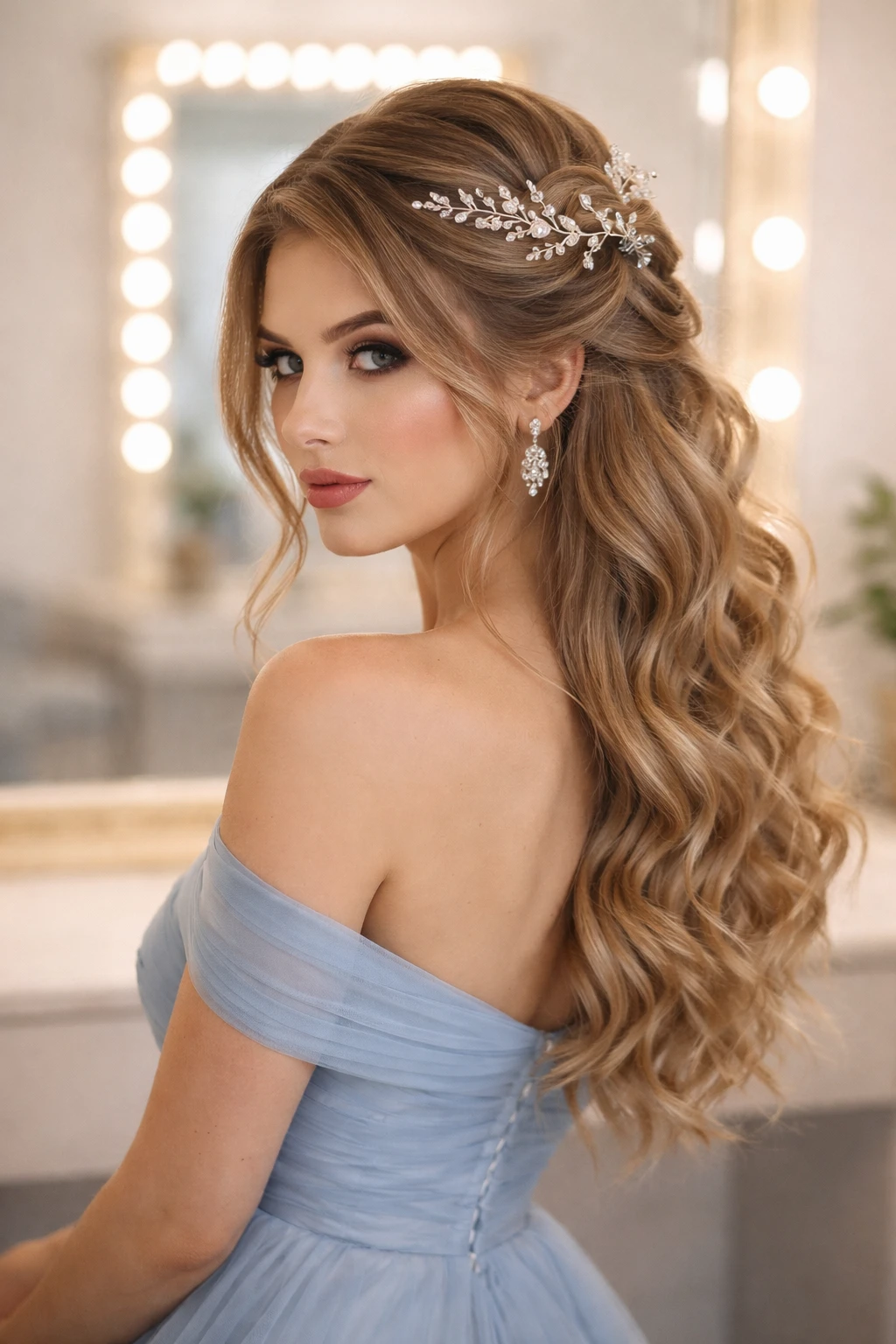 Evening Halo Style With A Romantic Edge