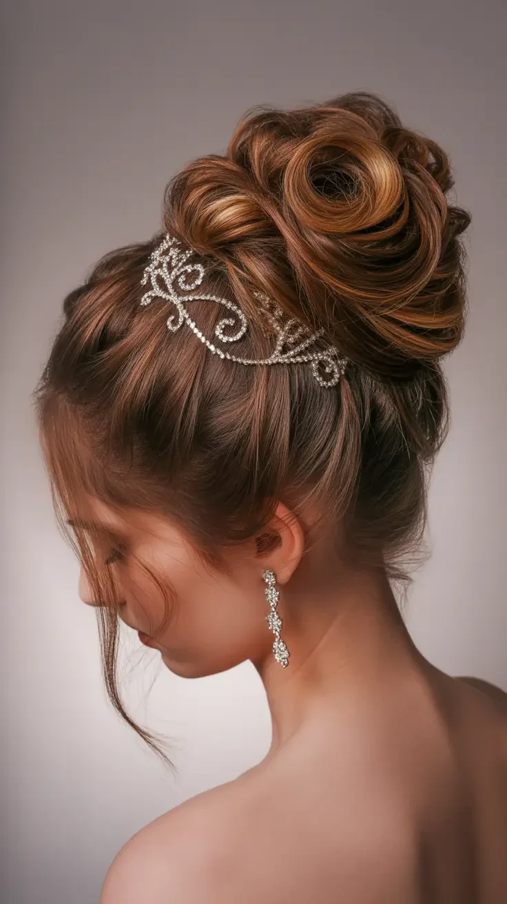 Evening Halo Style With Delicate Pins