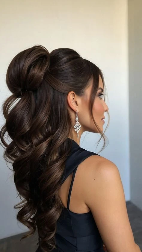 Evening Halo Style With A Glossy Shine