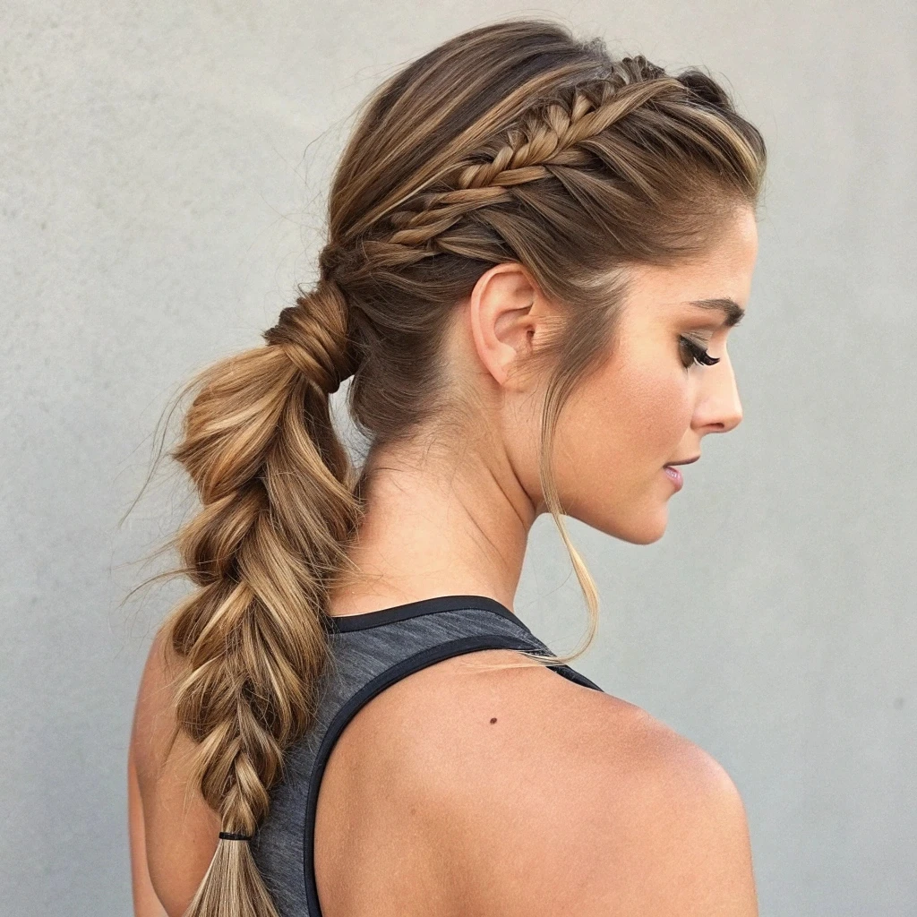 Loose Side Braid With A Shoulder Sweep