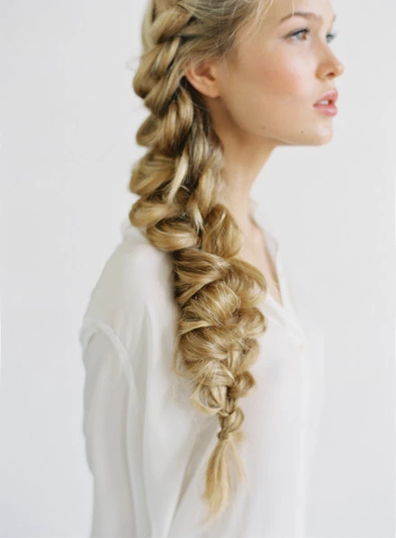 Romantic Side Plait With A Gentle Finish