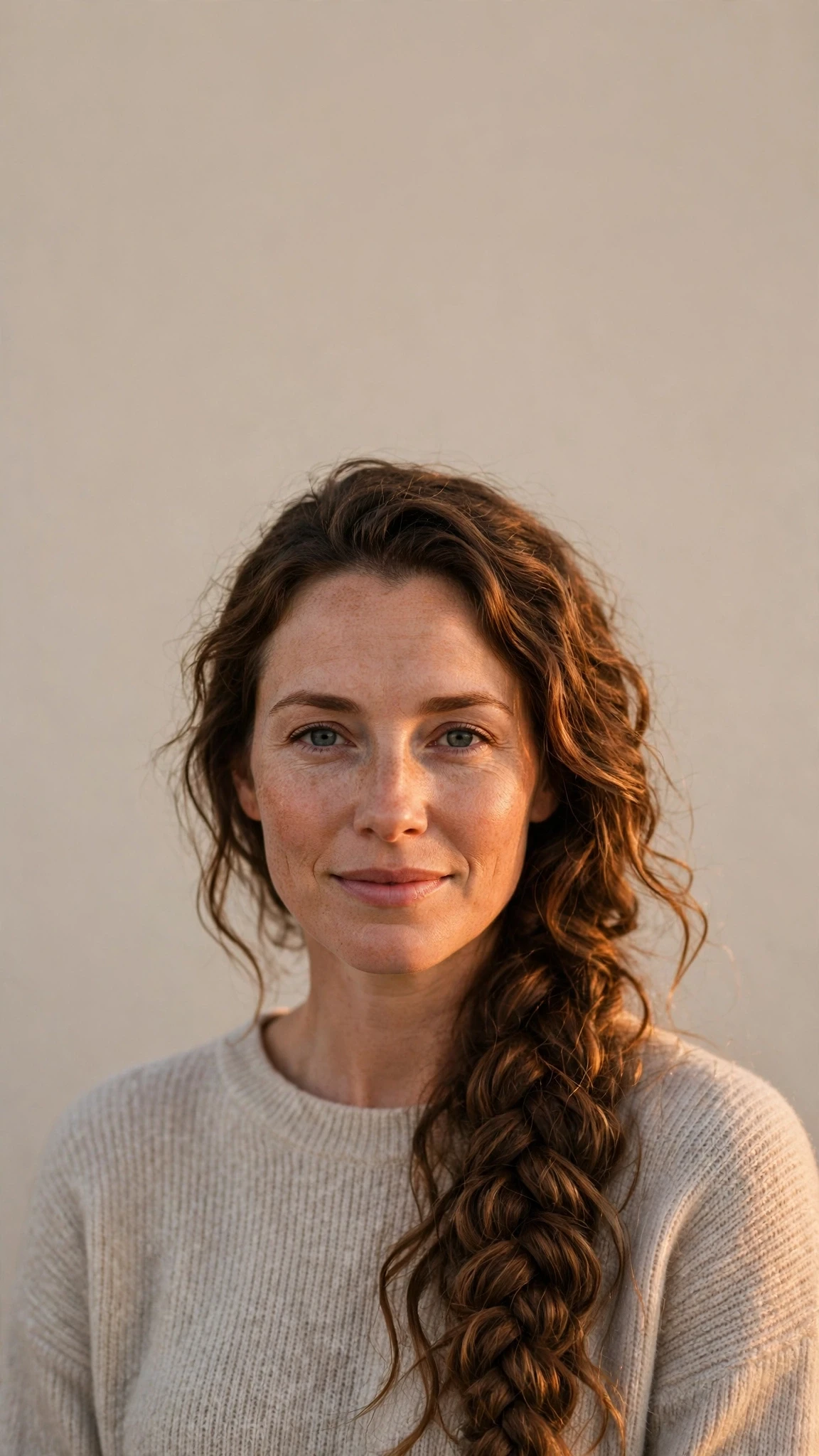 Wavy Side Braid With Wavy Texture
