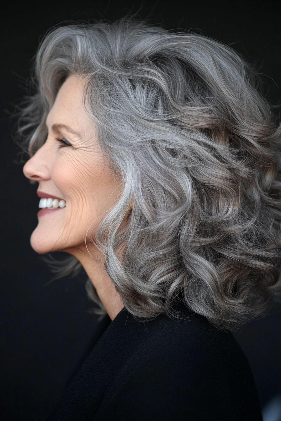 Gentle Centre-Part S-Waves With Natural Salt-and-Pepper Colour