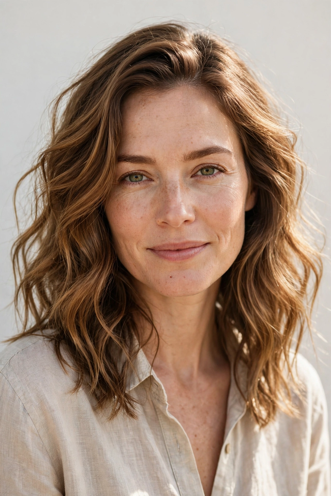 Soft Caramel Air Dry Waves