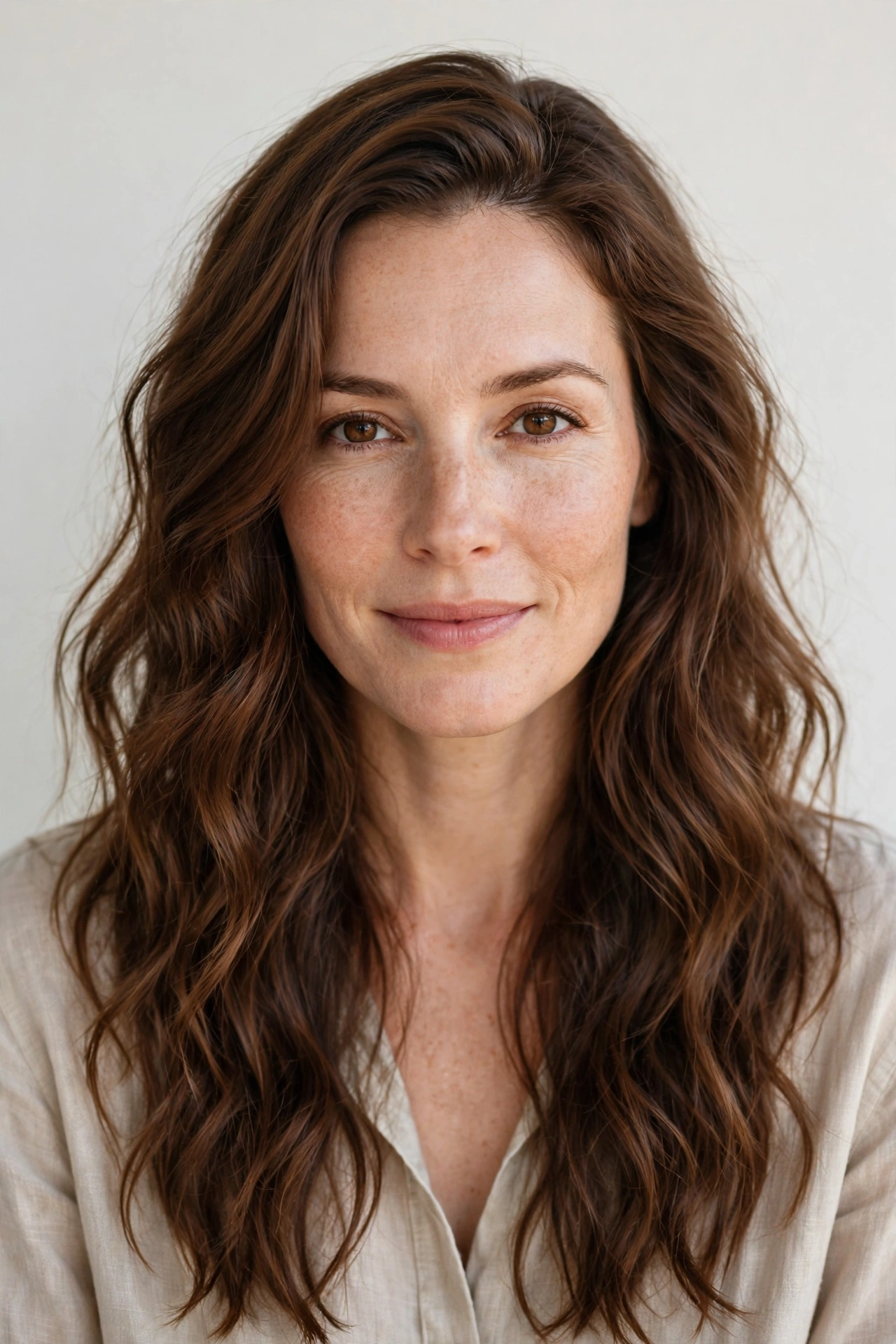 Chestnut Air Dry Face-Frame Waves
