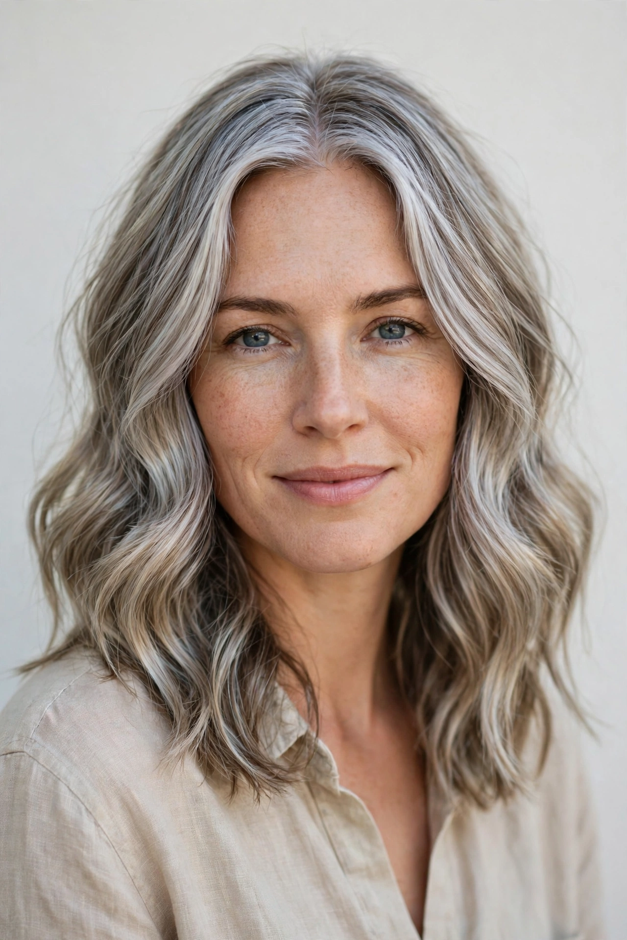 Silver Blended Air Dry Soft Waves