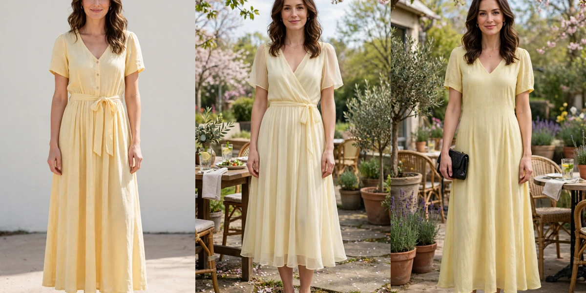 20 Butter Yellow Dress Outfits for Spring Lunches That Are Chic, Fresh and Elegant