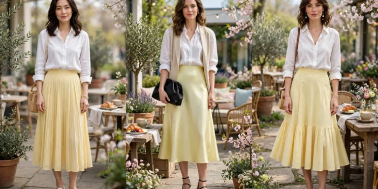 28 Butter Yellow Skirt Outfits for Spring Brunches That Are Chic, Fresh and Elegant