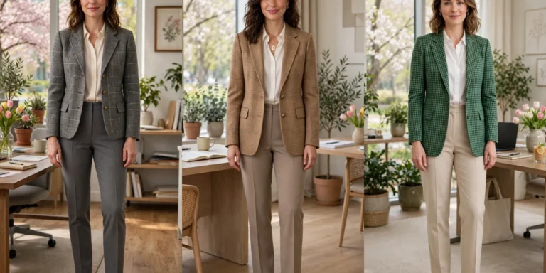 20 Checked Professor Jacket Outfits for Spring Office Days That Are Chic, Fresh and Elegant