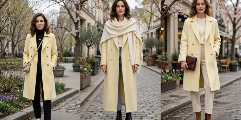 25 Pale Yellow Coat Outfits for Early Spring Days That Are Chic, Fresh and Elegant