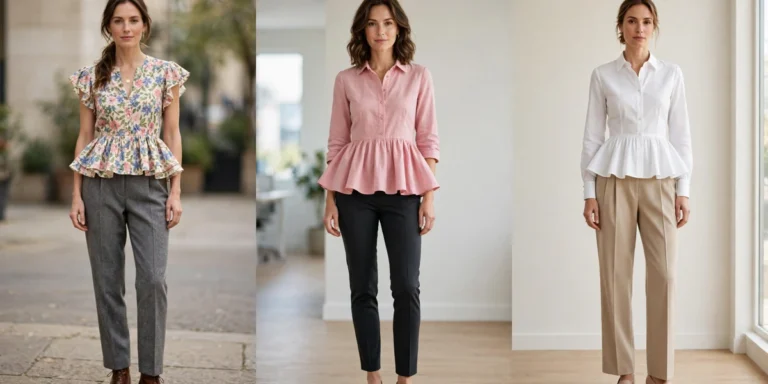 33 Peplum Blouse and Trouser Outfits for March Office Days That Are Chic, Fresh and Elegant