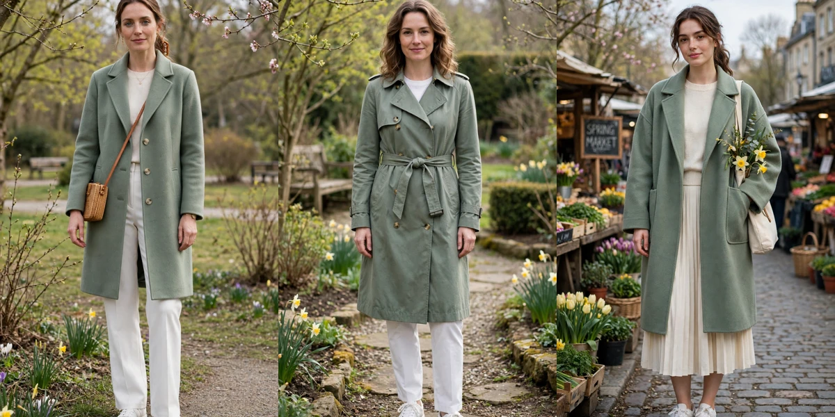 20 Sage Coat Outfits for Early Spring Outings That Are Fresh, Chic and Easy to Wear