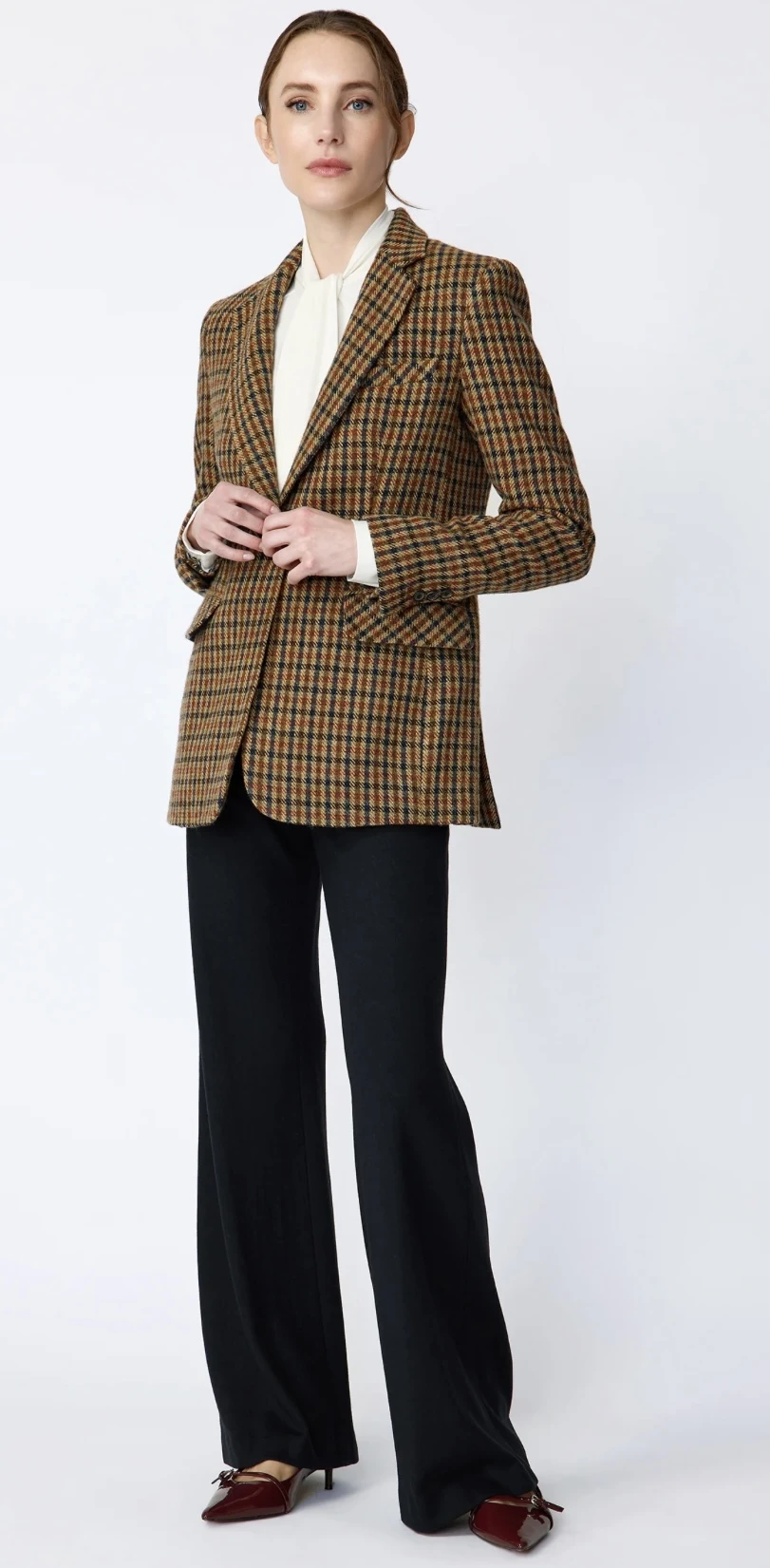 Heritage check jacket with tailored trousers