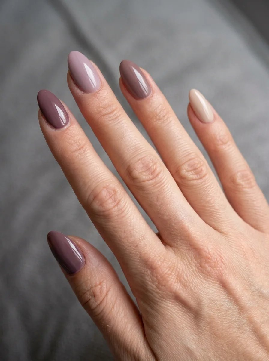 38 Matte Top Coat Jelly Nails for Winter Everyday Wear That Are Soft, Natural and Easy to Live With 9 Matte Mauve Nude Almond Nails for Winter Everyday Wear