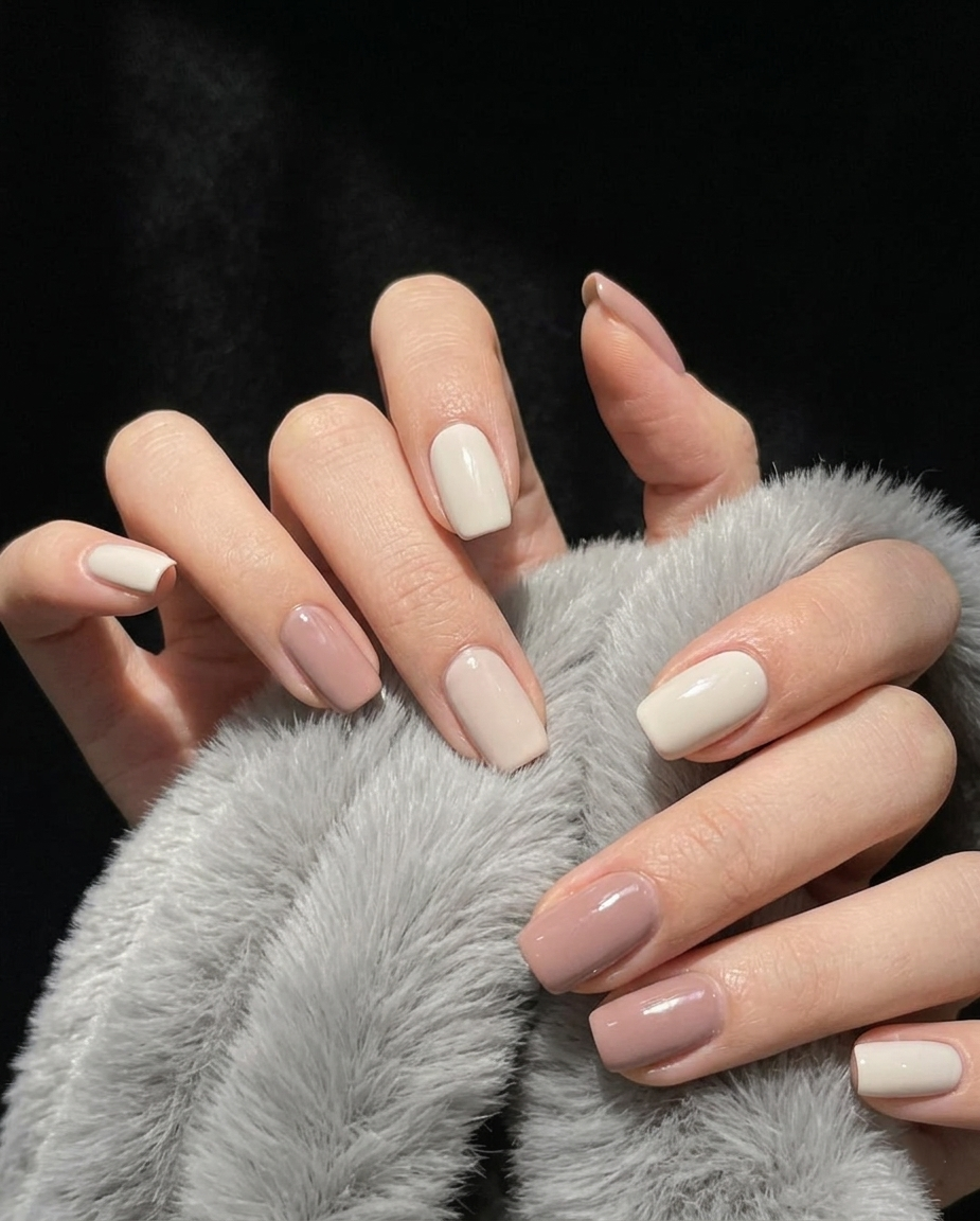 38 Matte Top Coat Jelly Nails for Winter Everyday Wear That Are Soft, Natural and Easy to Live With 14 Matte Nude White Oval Nails for Winter Everyday Wear