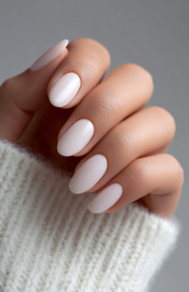 38 Matte Top Coat Jelly Nails for Winter Everyday Wear That Are Soft, Natural and Easy to Live With 18 Matte Milky White Oval Nails for Winter Everyday Wear
